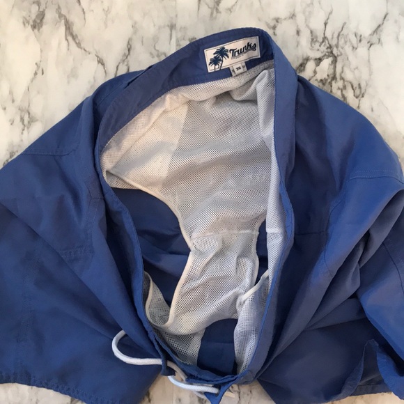 Trunks Surf & Swim Blue Swim Shorts Size 36 - Picture 3 of 6
